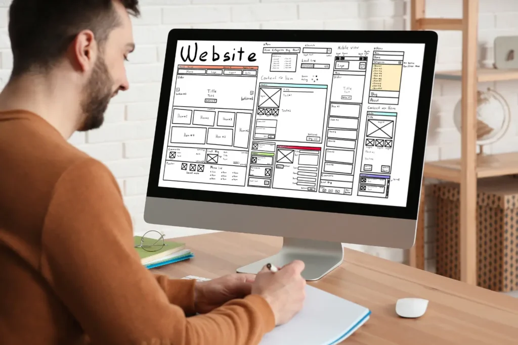 a web design coming to life